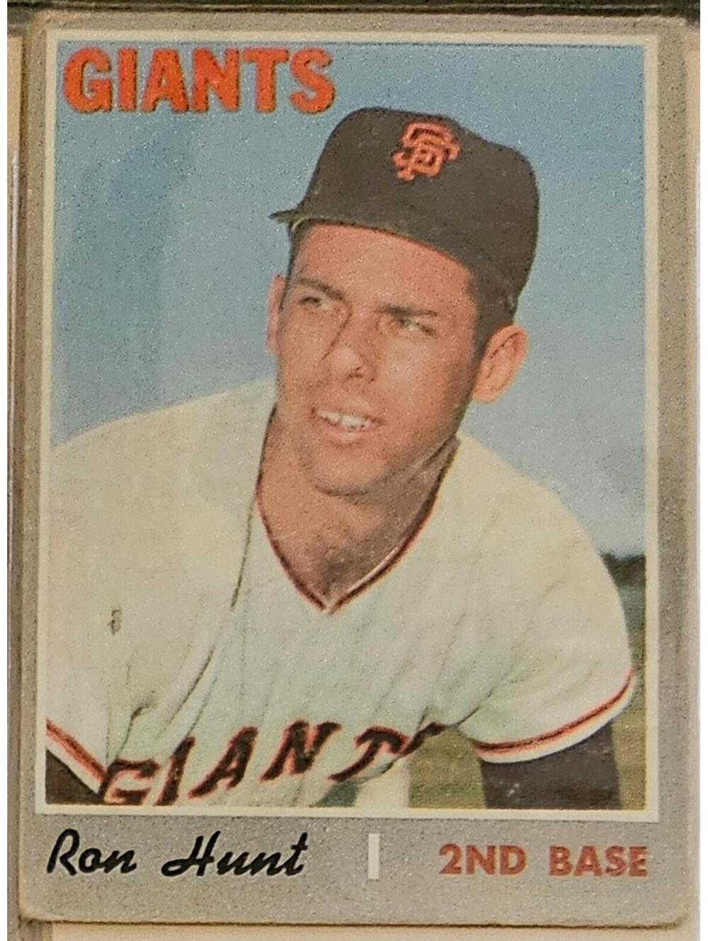 1970 Topps Ron Hunt #276 San Francisco Giants Baseball Card as is